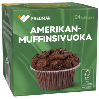 Fredman Amerikanmuffinsivuoka 24 kpl