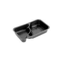 Fredman Comple® 2-osainen ateriarasia 1/4 GN musta