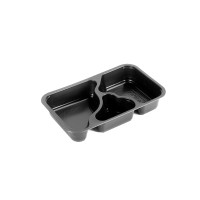 Fredman Comple® 3-osainen ateriarasia 1/4 GN musta