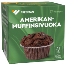 Fredman Amerikanmuffinsivuoka 24 kpl
