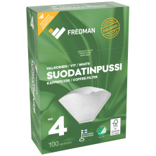 Fredman suodatinpussi No 4 valkoinen 100kpl