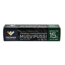 Fredman Green PE -muovipussi 1/1 GN, 15l