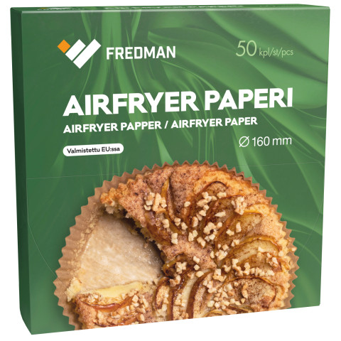 Fredman airfryer paperi 160mm 50kpl