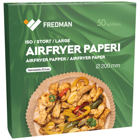 Fredman iso airfryer paperi 200mm 50kpl