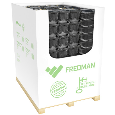 Fredman foliovuoka myymälälava lajitelma
