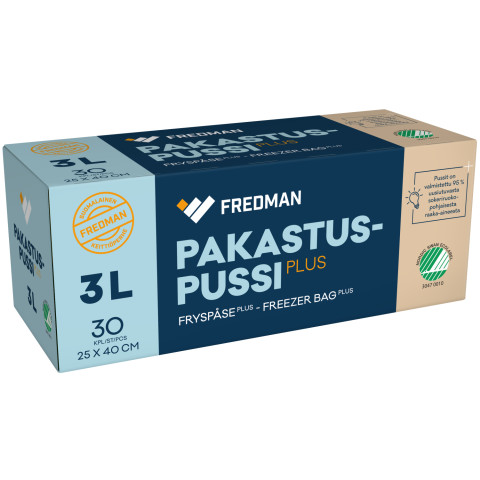 Fredman pakastuspussi plus 3l 30kpl