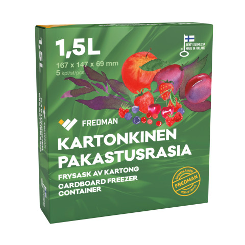 Fredman kartonkinen pakastusrasia 1,5l