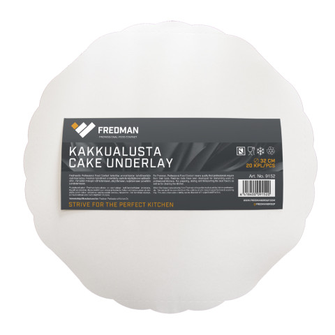 Fredman kartonkinen kakkualusta pyöreä Ø 32cm