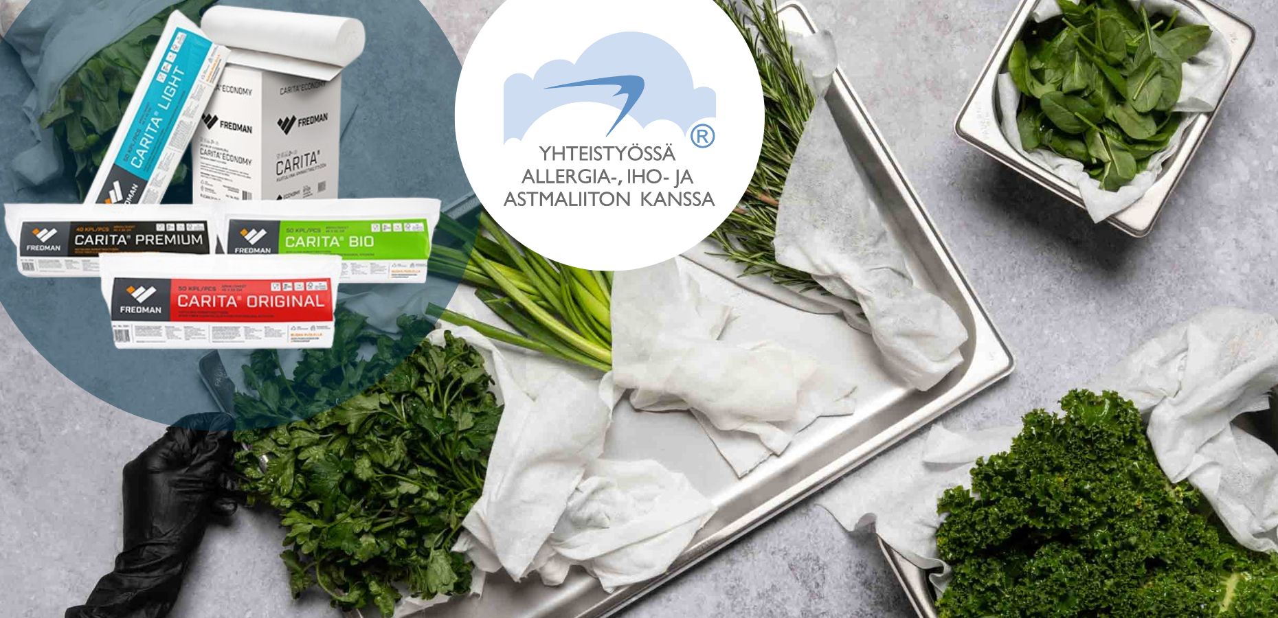 Allergiatunnus Caritoille 